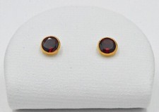 1 Paar Granat Ohrstecker in 14