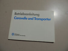 1991 VW T4 Caravelle Transporter Benziner Diesel Betriebsanleitung Bordbuch