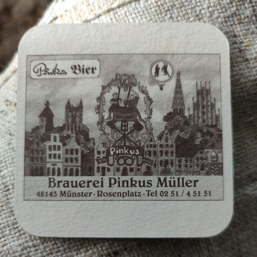 Bierdeckel pinkus müller - bierdeckel,