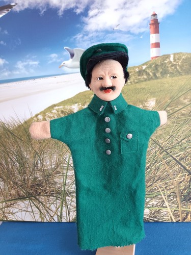 Handpuppe polizist kopf aus - handpuppe,
