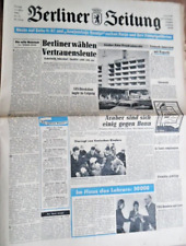 BERLINER ZEITUNG 12. März 1965 SED Politik DDR Fußball Eishockey-WM TV-Programm