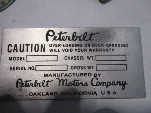 Typenschild plate schild - id-plate,