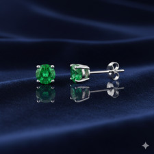 Grüner Smaragd Damen Ohrringe