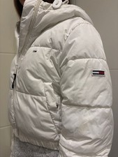 Tommy Jeans Winterjacke Gr.S  Weiss mit Kaputze Damen Mädchen