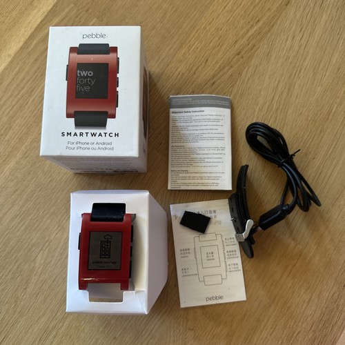 Pebble smartwatch uhr - uhr, rot