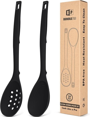 Kochlöffel silikon 2er set - kochlöffel,