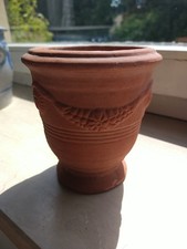 Blumentopf Ton Terracotta Klein Girlanden Gebraucht Alt Balkon Terrasse Garten 