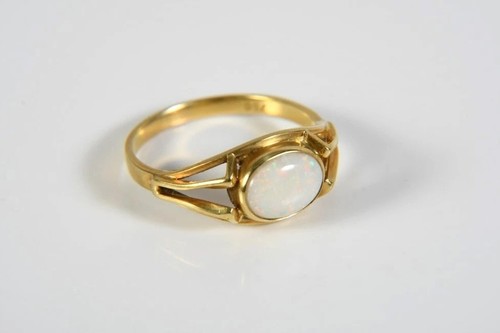 Opal ring gold - gold,