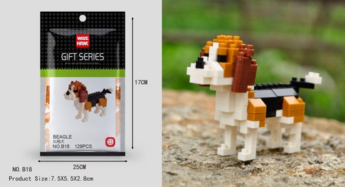 Beagle hund figur bausteine - beagle,