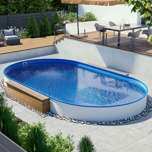 Pool oval 30m tiefe - x,
