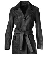 Lederjacke Ledermantel echt Leder schwarz HEINE Gr. 36 NEU