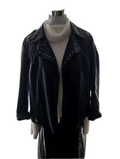 Damen Kunstlederjacke schwarz