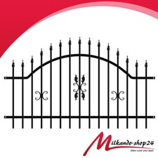 Gartenzaun Zaunelement Schmiedezaune Metallzaun Zaunfeld Klassisch 200 x 120 cm
