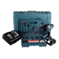 Makita DTD 152 SFK Schlagschrauber 18V 165Nm 1/4" + 1x Akku 3,0Ah + Lader + Set