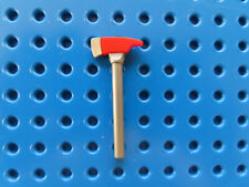 LEGO 1 x Feuerwehr Axt Beil 39802pb01 matt silber rot 60216 60321 60374