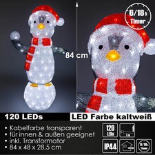 XL LED Acryl Pinguin Figur 84