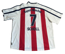 Bayern München FCB Scholl Trikot Heim Gr. XXL 1998-00 Adidas Opel Weiß Rot