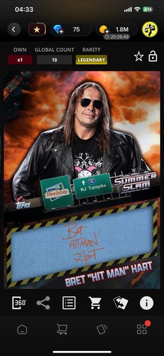 Topps slam bret - -,