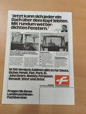 Fritzmeier M700 Verdeck Kabine Traktor Prospekt Tractor brochure M3