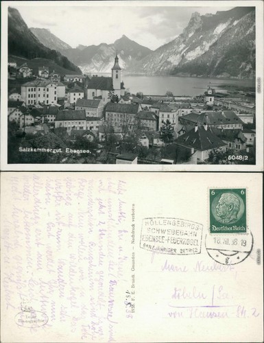 Ansichtskarte ebensee panorama - ansichtskarte,