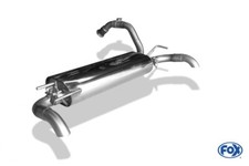Fox Duplex Auspuff Sportauspuff Endschalldämpfer für Citroen C1 II 1.2l 05-