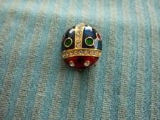 Alte Brosche Käfer mit glas steine.Gebraucht.