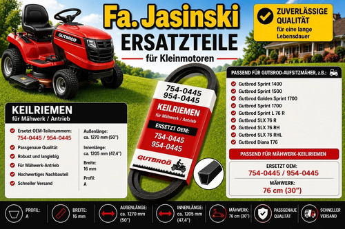 Mähwerkskeilriemen für mtd - mähwerkskeilriemen,