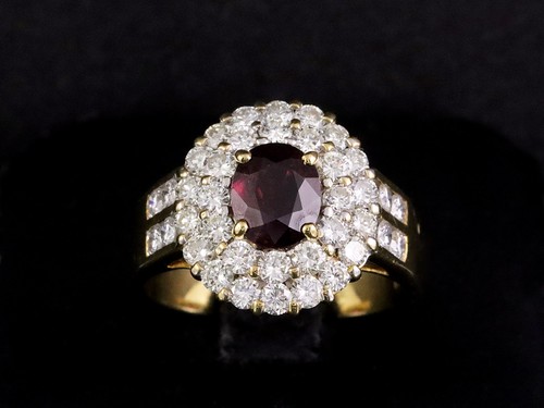 Rubin brillant ring 1 65ct - brillant, 1,65ct