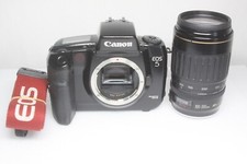 Canon EOS 5 QD analoge Kamera + EF 100-300mm F/4.5-5.6 USM Objektiv aus Japan