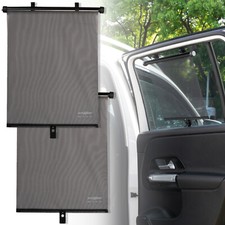 2stk Auto Sonnenrollo Sonnenschutzrollo  Kinder Sonnenblende Einziehbar  PKW KFZ