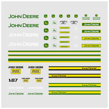 Waterslide Decal 1:87 - Traktoren Deere Landmaschinen Landwirt - Modellbahn
