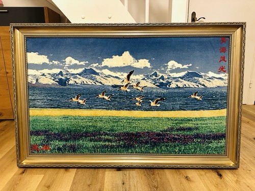 Handgeknüpfter wandteppich - handgeknüpfter,