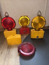 4 x BAUSTELLENLAMPE  Lampen ? gelb rot