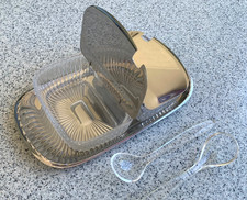 Frühstückset Marmeladen Glasschalen + Löffel WMF, Menage, 1A Top, selten 