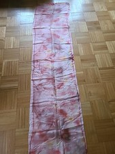 Seidenschal transparent  45 cm Breit, 1,75 M Lang Sehr Guter Zustand, mehrfarbig