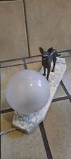 alte Lampe Tischlampe" art deco"Schäferhund auf Marmorplatte um 1930