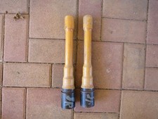 Vintage zwei Wurfkeulen Weitwurf Sportgerät Schule Sport Hersteller unbekannt