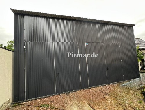 Blechgarage halle 8x5x4m - blechgarage,