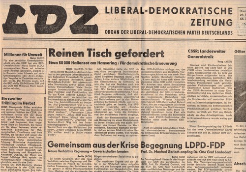 Ddr zeitung ldz - ddr, saale