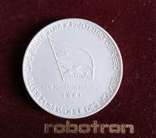 Robotron Computer - Das beste zum X Parteitag 1981 - Meissen Medaille