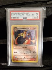 Pokemon Dark Charizard Dunkles Glurak Team Rocket Holo PSA 6 Excellent Mint