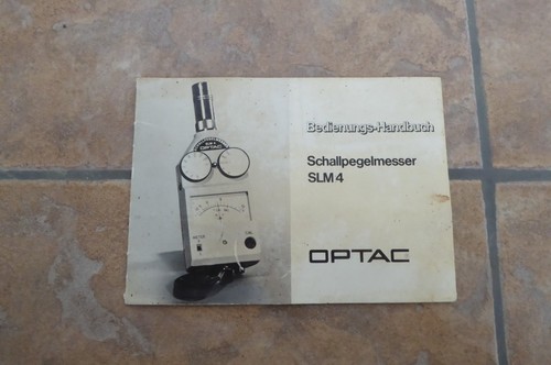 Optac schallpegelmesser slm4 - optac,