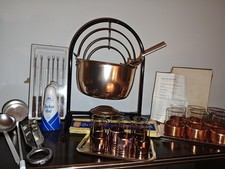 orig DDR Feuerzangenbowle + Zuckerhut Weihnachten Sylvester Fondue Set