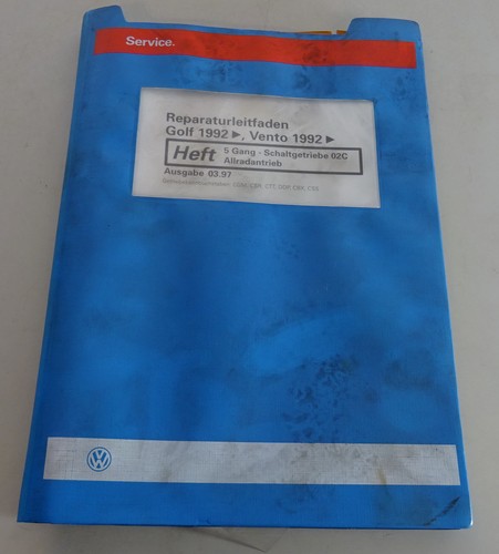 Werkstatthandbuch golf - werkstatthandbuch, vw