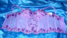 Marie Jo l´exclusive edle Mieder Corsage 80 D orchidee bestickt Korsage NEU (lg4