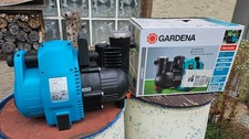GARDENA 4000/5 1100W Gartenpumpe, gebraucht mit  OVP