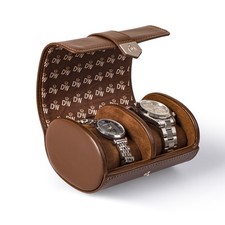 Vegan Leder Doppel Uhrenrolle