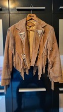 Lederjacke WINLIT Western Cowgirl Vintage, Wildlederjacke,  Wildleder, Größe: S