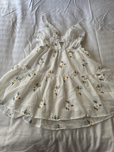 Damen minikleid kurz weiß - kurz,