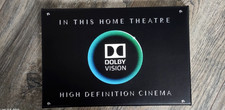 DOLBY VISION/ATMOS/DTS X/CANTON/YAMAHA/DENON/Leinwand 20x30 cm Schild Logo/Bild